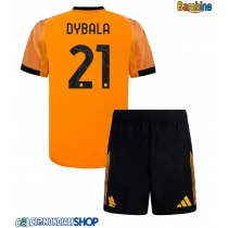 Maglie da calcio AS Roma Paulo Dybala #21 Seconda Maglia Bambino 2025-26 Manica Corta + Pantaloni corti)
